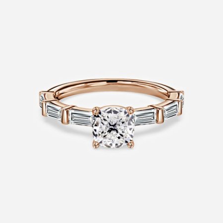 Kate Cushion Diamond Band Engagement Ring
