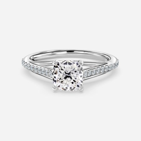 Heni Cushion Diamond Band Engagement Ring