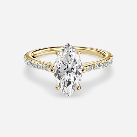 Shyam Marquise Diamond Band Engagement Ring