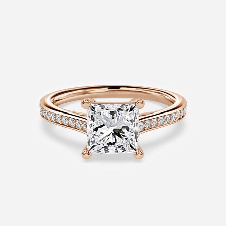 West Princess Diamond Band Engagement Ring