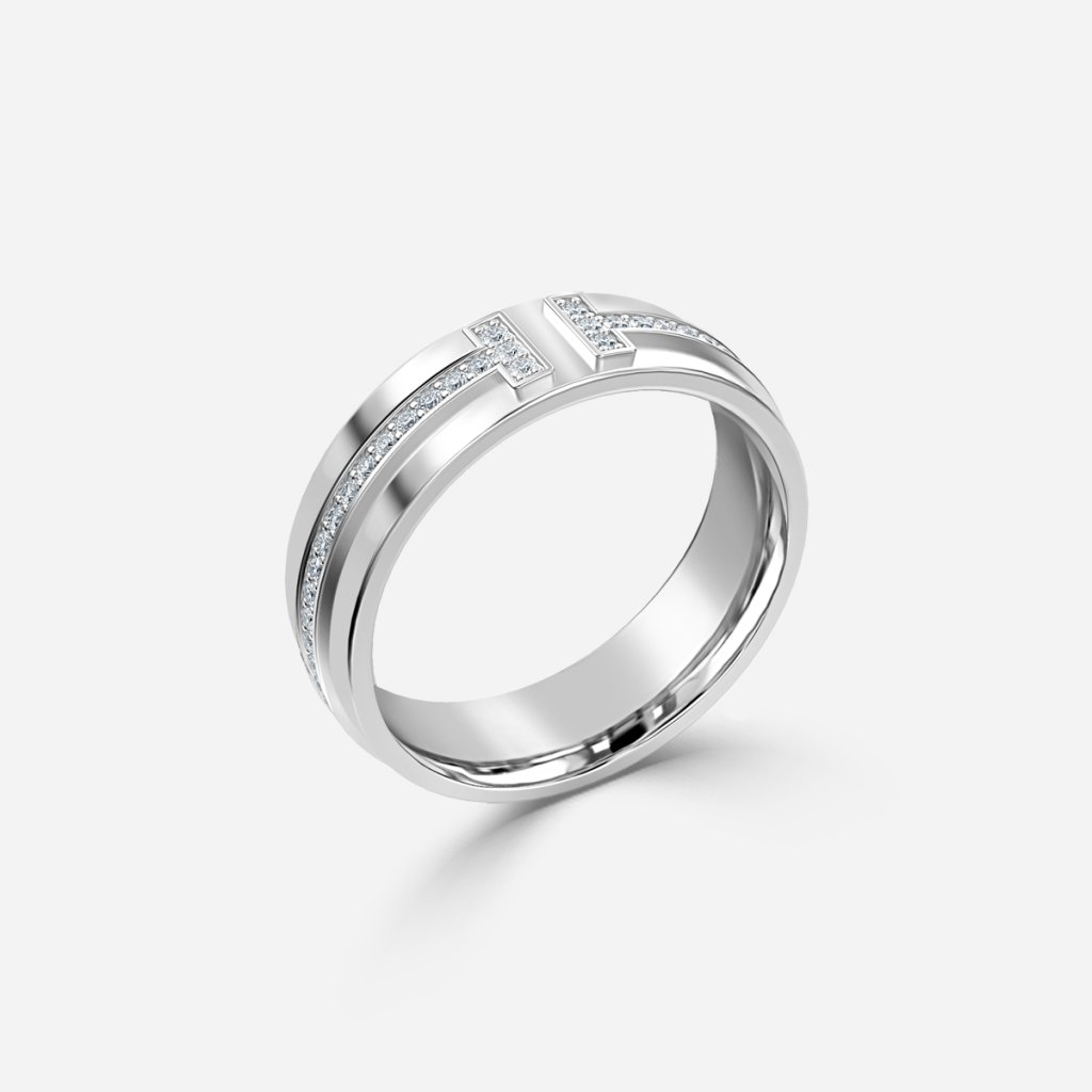 Narrow Diamond Wedding Ring