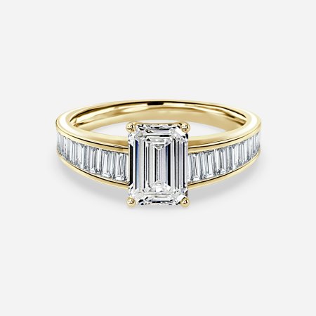 Vri Emerald Unique Engagement Ring