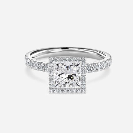 Nefta Princess Halo Engagement Ring