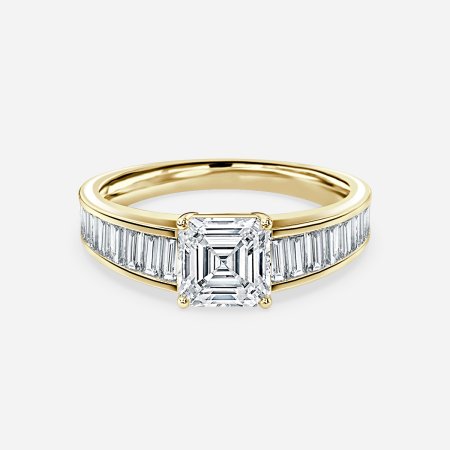 Vri Asscher Unique Engagement Ring