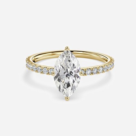 Lepidus Marquise HIdden Halo Engagement Ring