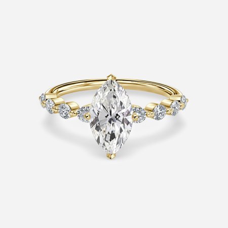 Vivian Marquise Diamond Unique Engagement Ring