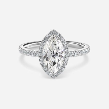 Nefta Marquise Halo Engagement Ring