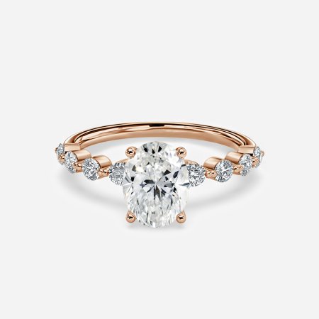 Vivian Oval Unique Engagement Ring
