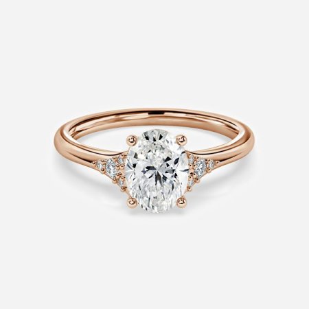 Elizabeth Oval Three Stone Engagement Ring