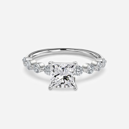Vivian Princess Diamond Unique Engagement Ring