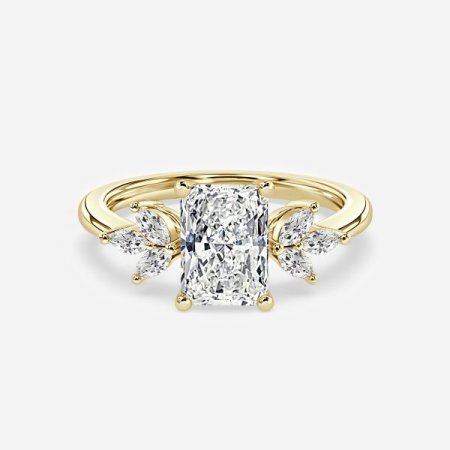 Alexandra Radiant Three Stone Engagement Ring
