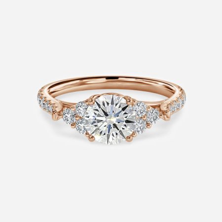 Elizabeth Round Three Stone Engagement Ring