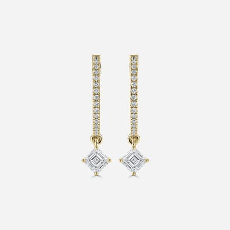 Sia Asscher Hoop Earrings