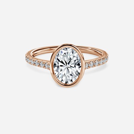 Ali'i Oval Diamond Band Engagement Ring