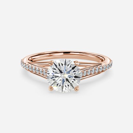 Heni Round Diamond Band Engagement Ring