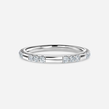 Round Diamond Pave Wedding Ring