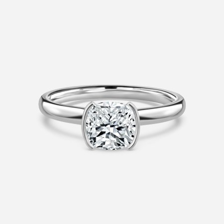 Augusta Cushion Bezel Engagement Ring