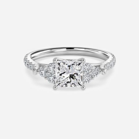 Elizabeth Princess Three Stone Engagement Ring