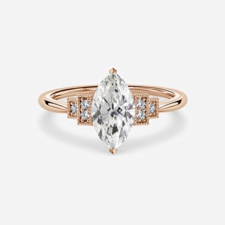 Fiona Marquise Three Stone Engagement Ring