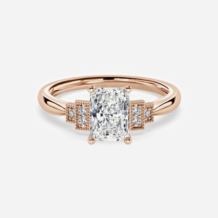 Fiona Radiant Three Stone Engagement Ring