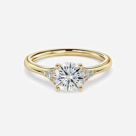 Anastasia Round Three Stone Engagement Ring