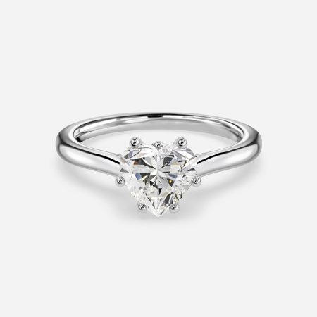 Nimi Heart Diamond Solitaire Engagement Ring