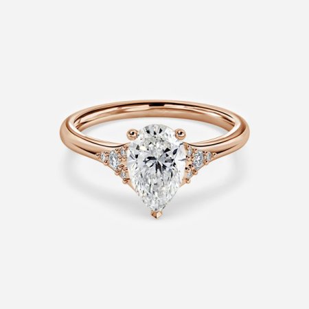 Anastasia Pear Three Stone Engagement Ring