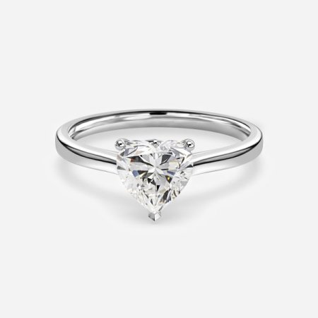 Trini Heart Solitaire Engagement Ring