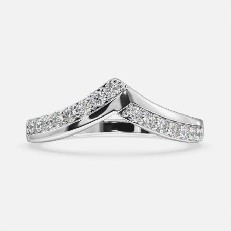 Fia Shaped Diamond Wedding Ring