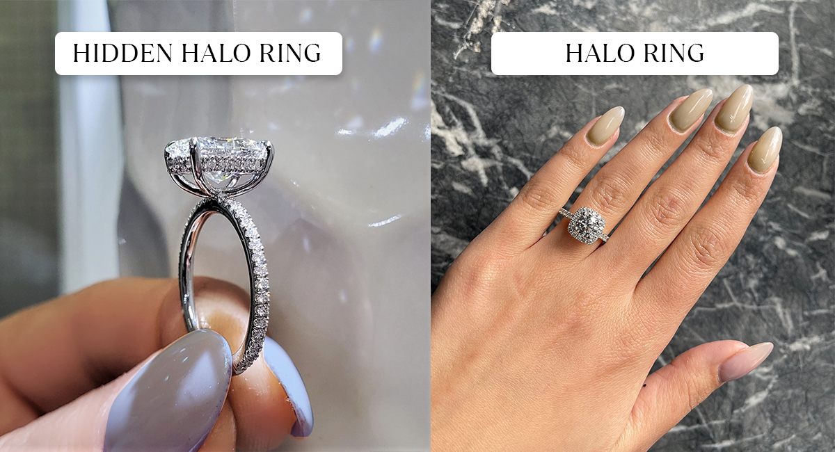 Difference Between Hidden Halo Ring & Halo Ring